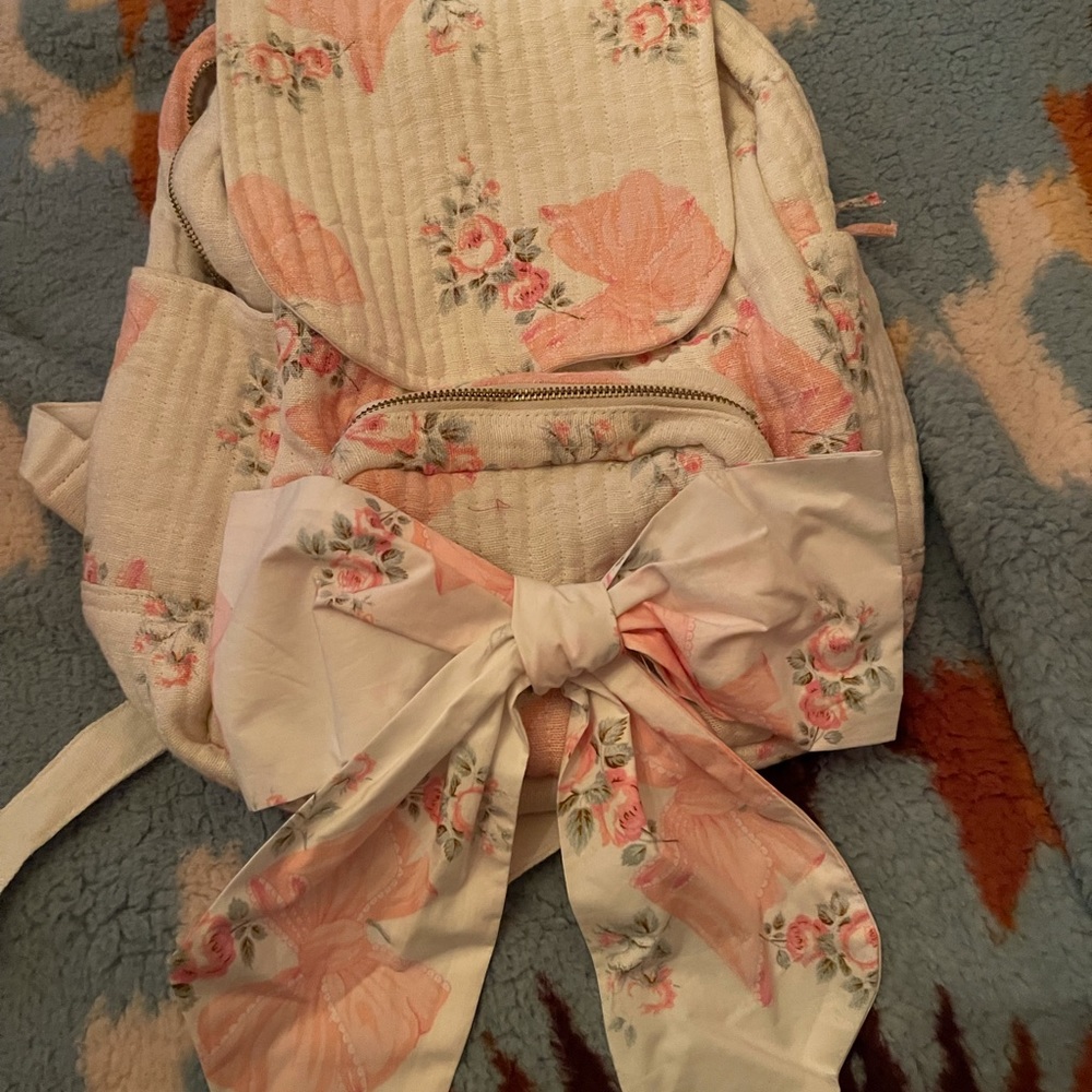 LoveShackFancy bow backpack